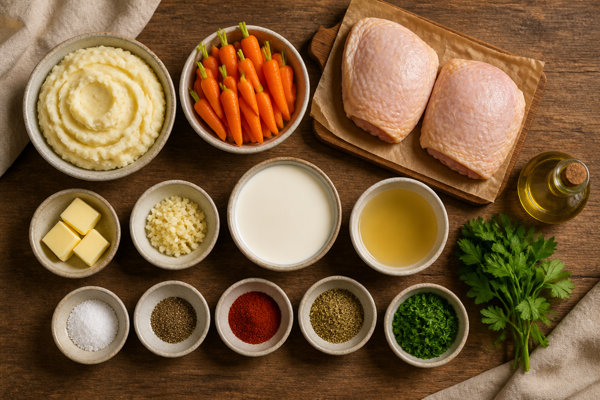 Creamy Garlic Chicken Platter