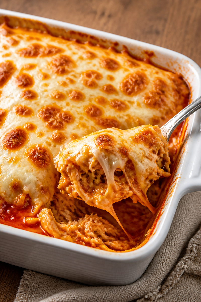 Buffalo Chicken Cheese Bake