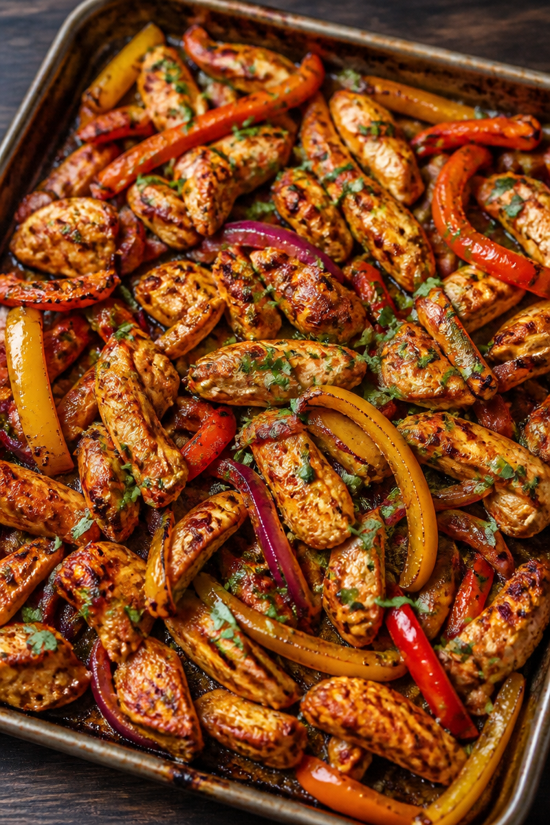 Sheet Pan Chicken Fajitas
