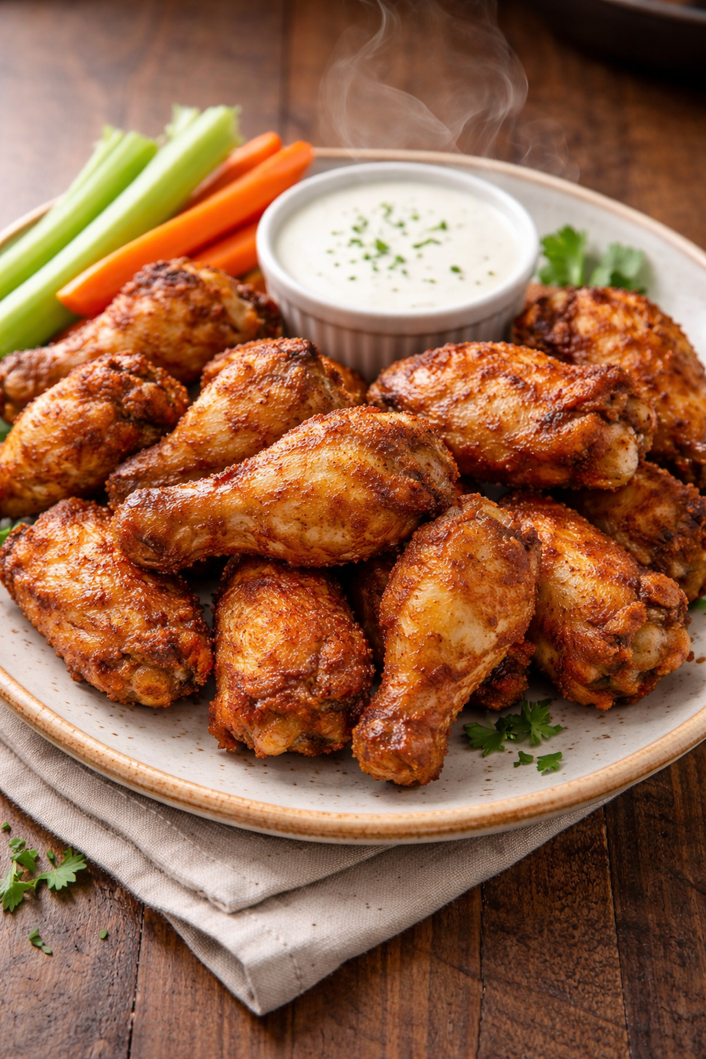 Crispy Air Fryer Chicken Wings (No Oil, Maximum Crunch)