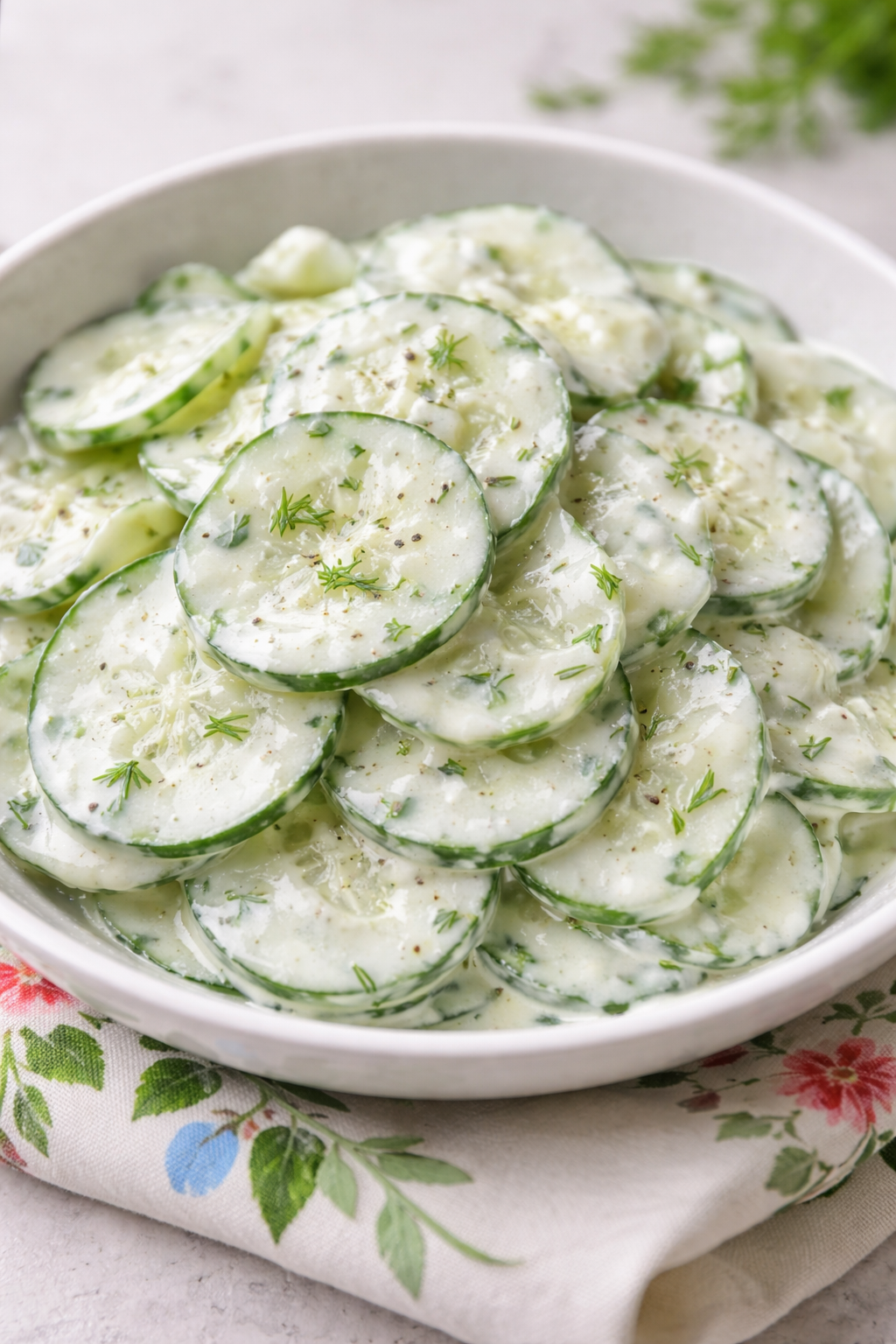 Creamy Cucumber Salad