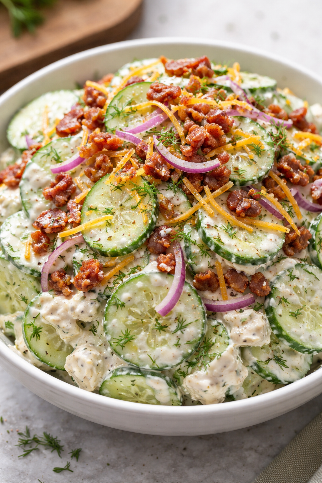 Creamy Cucumber Crack Salad