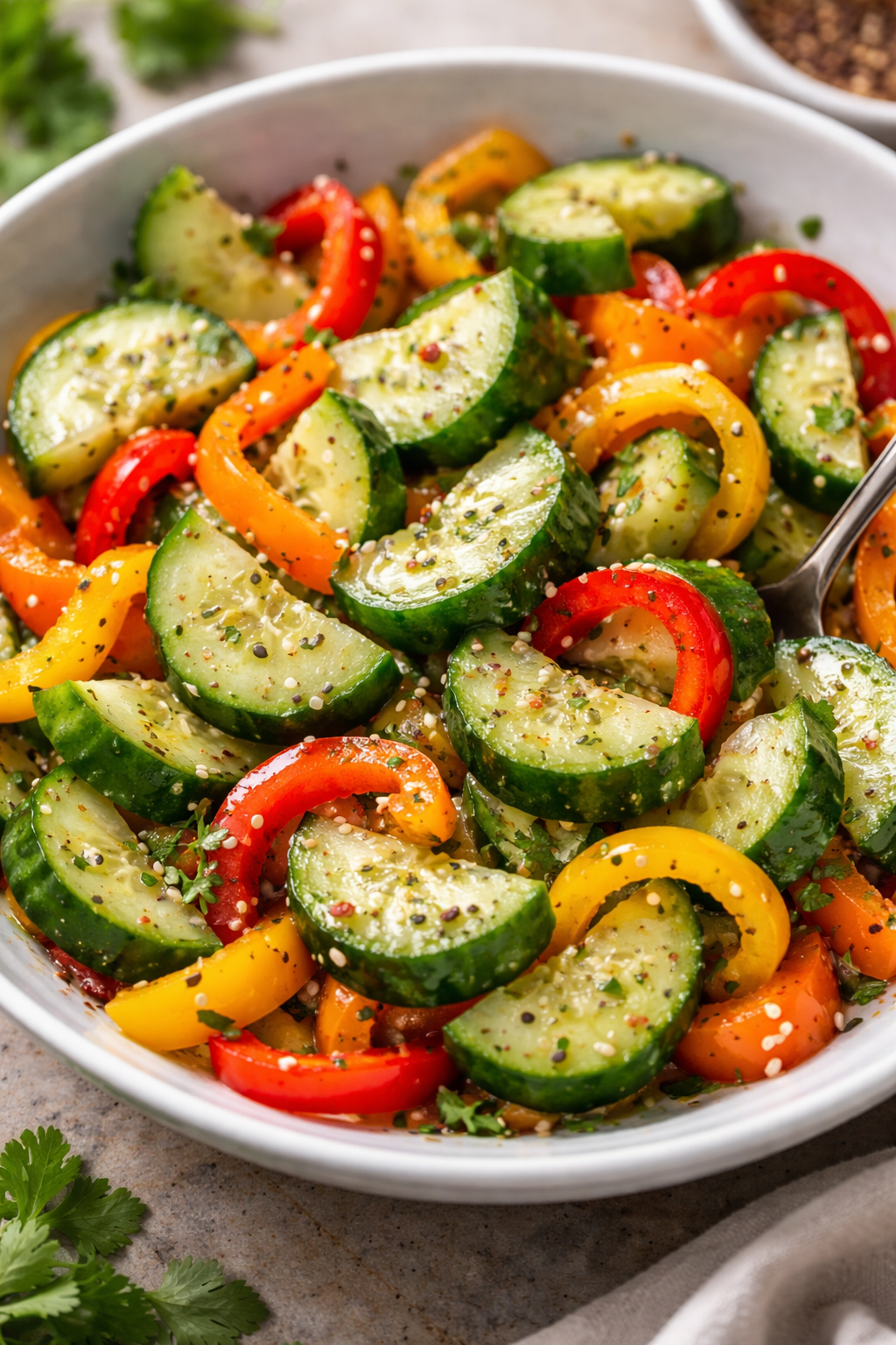 Cucumber and Sweet Pepper Salad