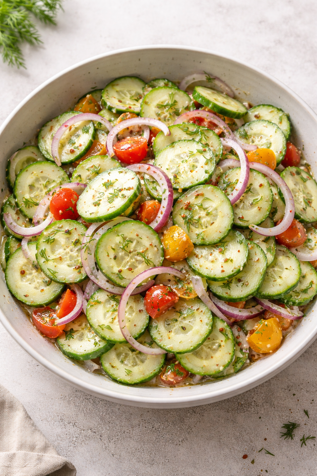 Fresh Cucumber Salad