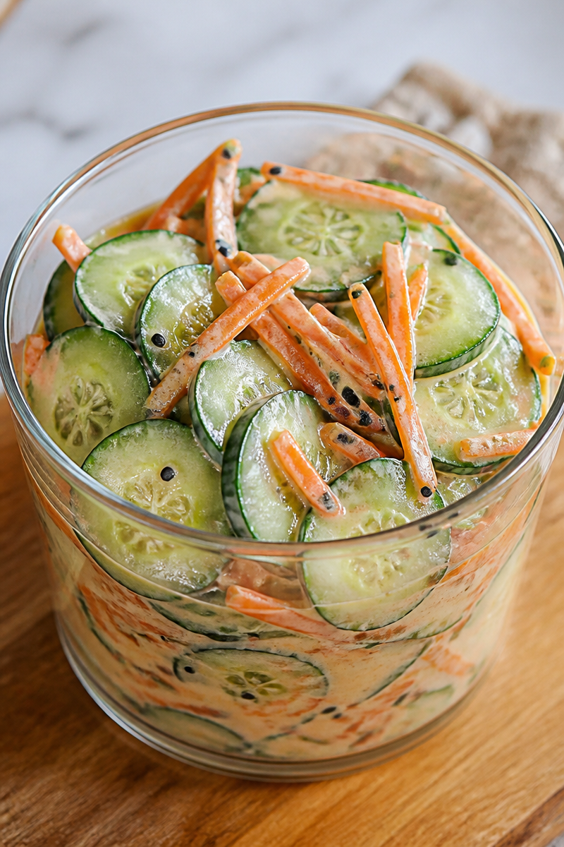 Creamy Asian Cucumber Salad