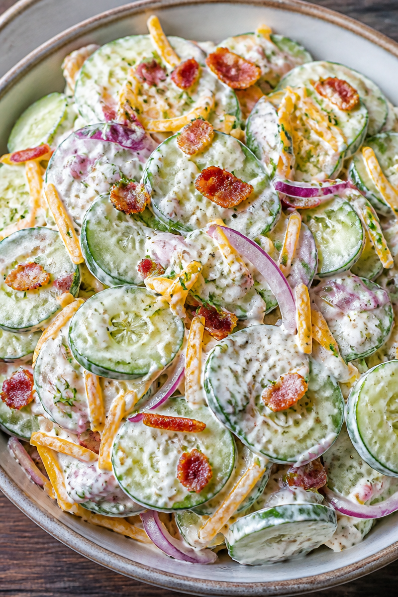 Creamy Cucumber Crack Salad