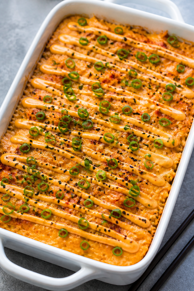 Salmon Sushi Bake