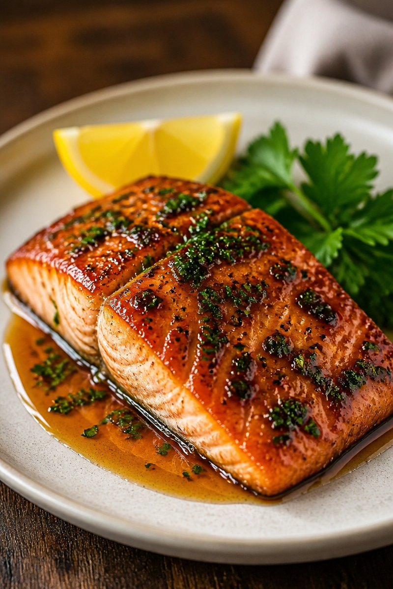 Texas Roadhouse Style Baked Salmon - Restaurant Flavor at Home