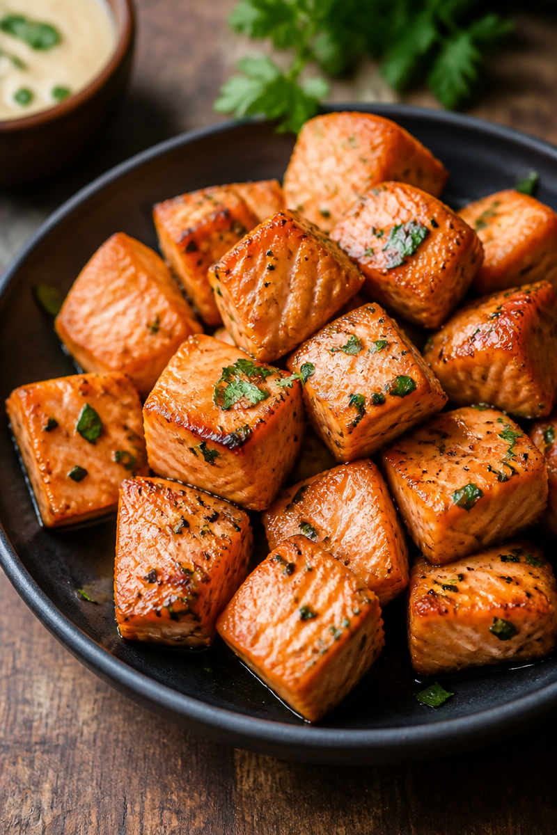 Air Fryer Salmon Bites