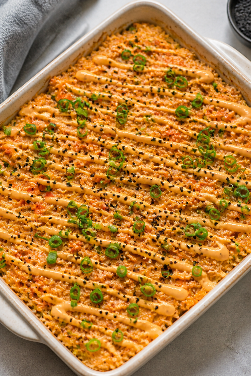 Salmon Sushi Bake