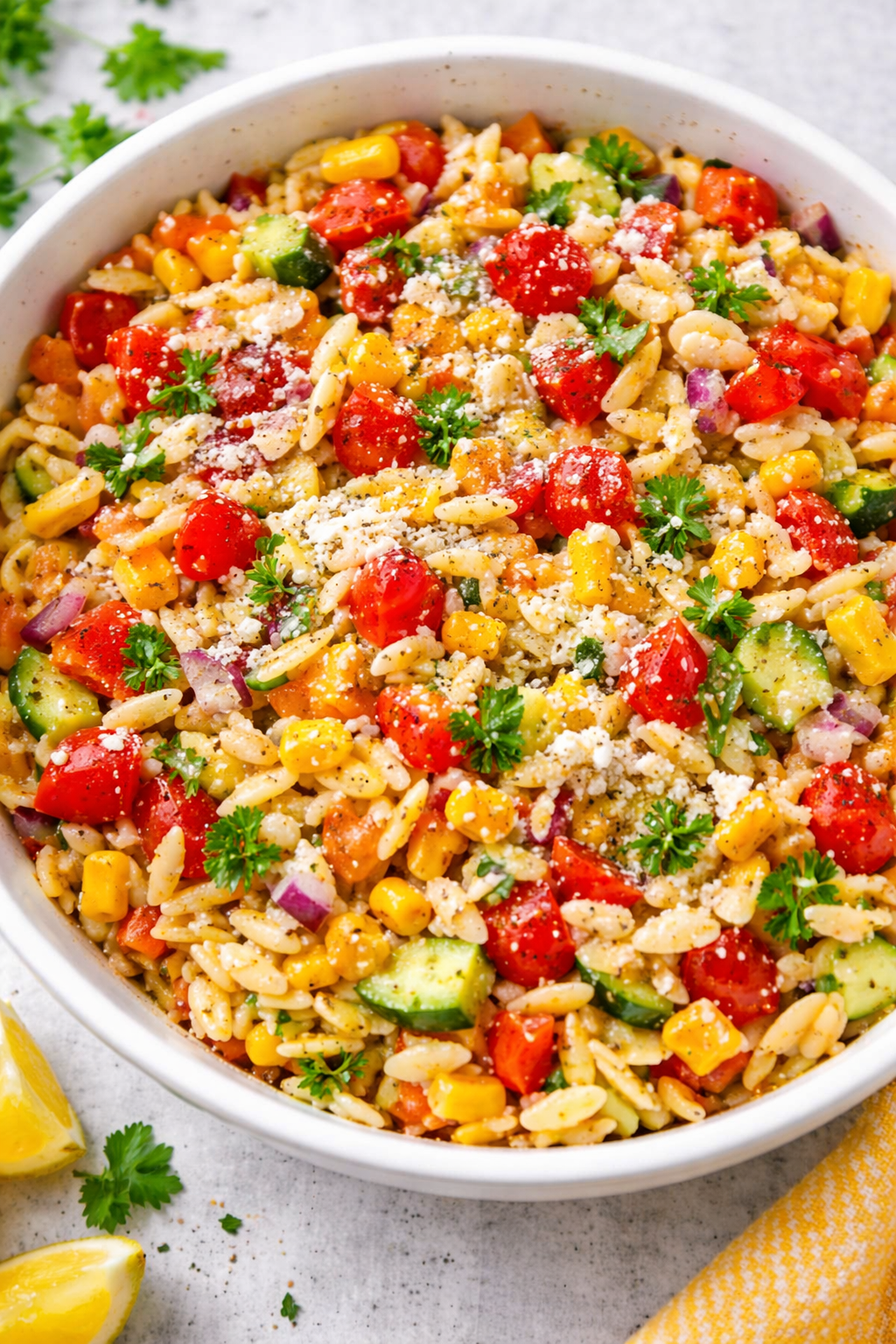 Summer Orzo Pasta Salad