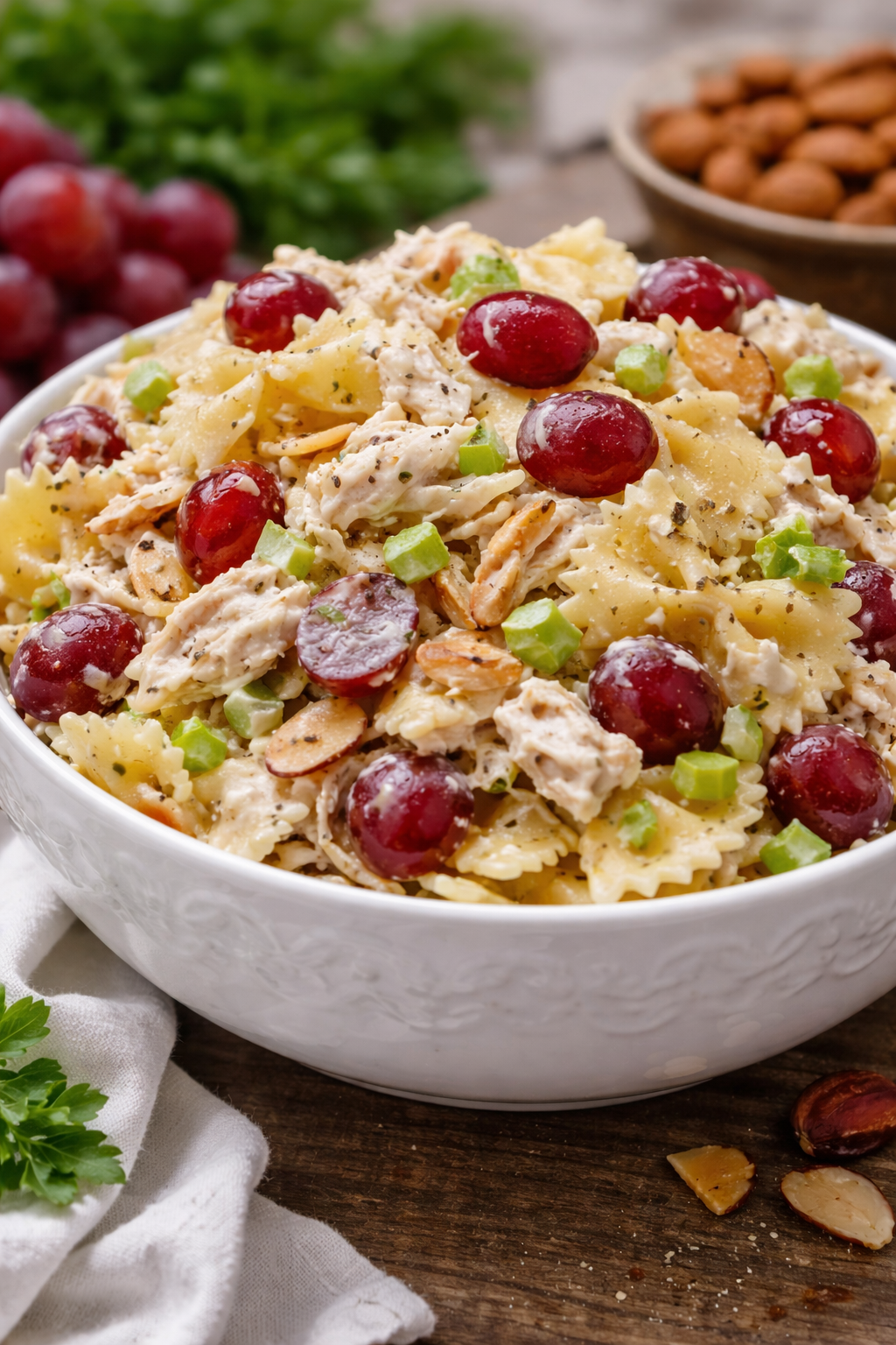 Waldorf Chicken Pasta Salad