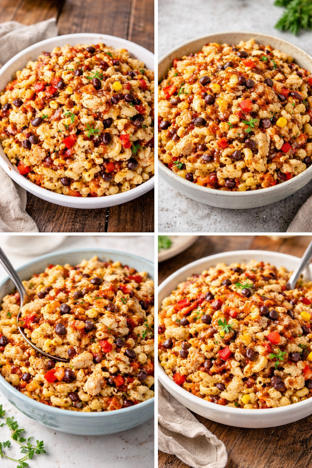 Easy BBQ Chicken Pasta Salad