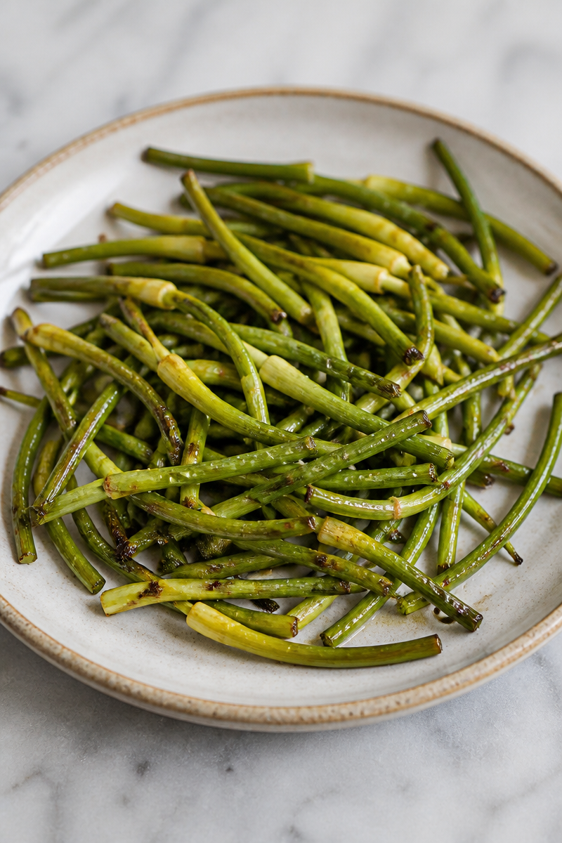 Roasted Garlic Scapes