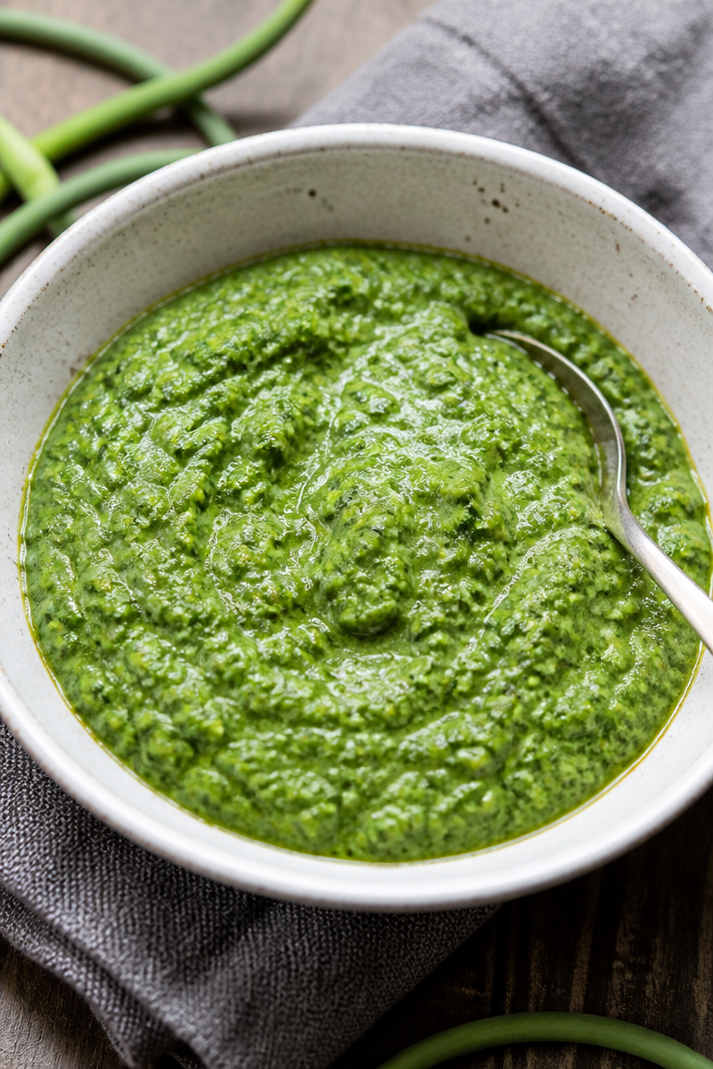 Garlic Scape Pesto