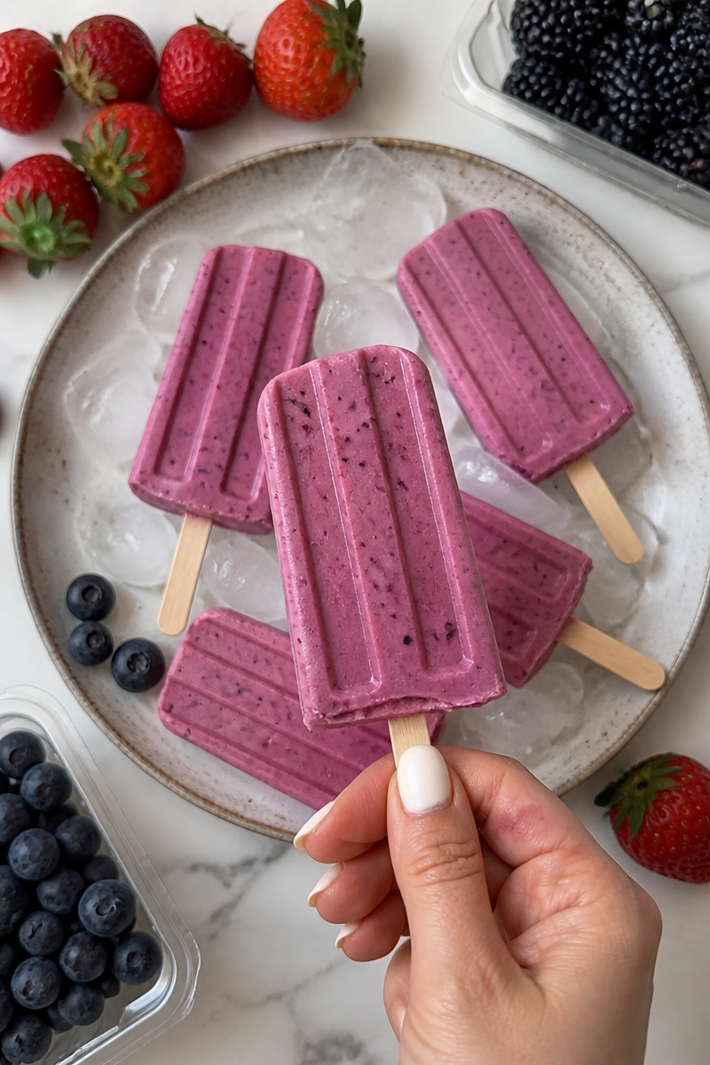3-Ingredient Greek Yogurt Popsicles