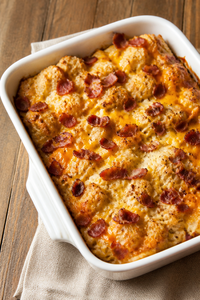 Cracked Out Tater Tot Breakfast Casserole