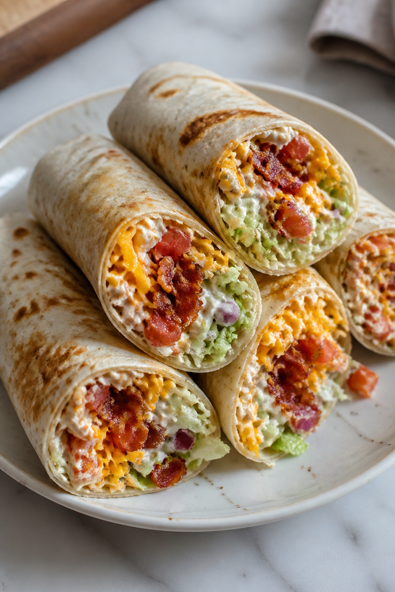 Cheesy Bacon Ranch Wraps