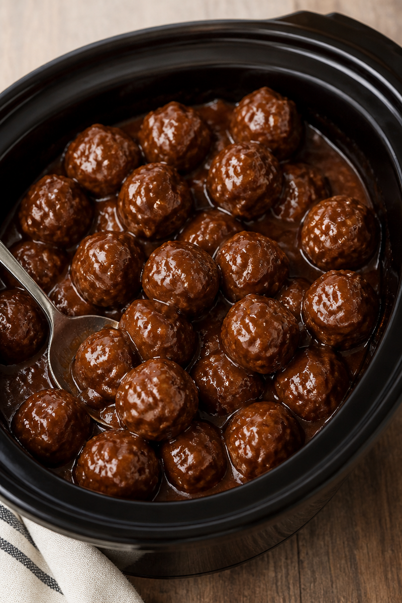 Slow Cooker Salisbury Steak Meatballs