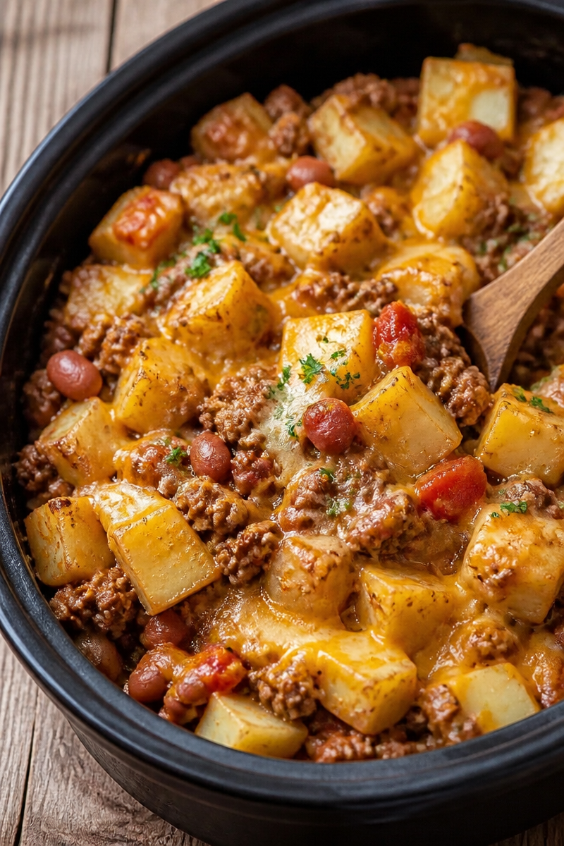 Slow Cooker Cowboy Casserole