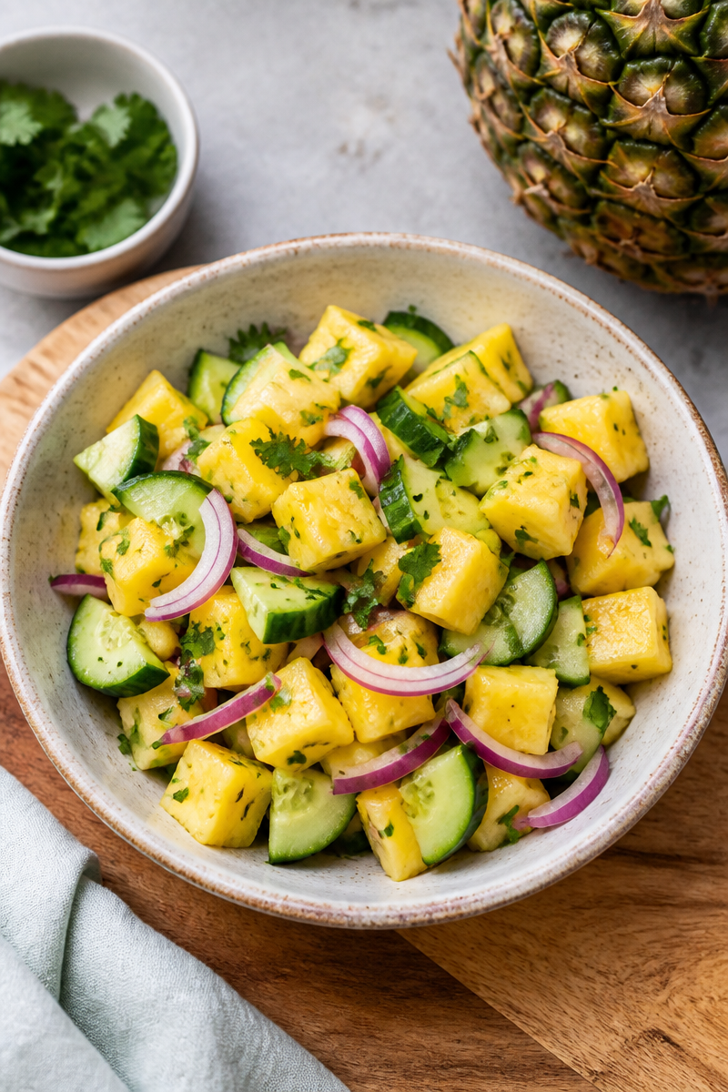 Pineapple Cucumber Salad