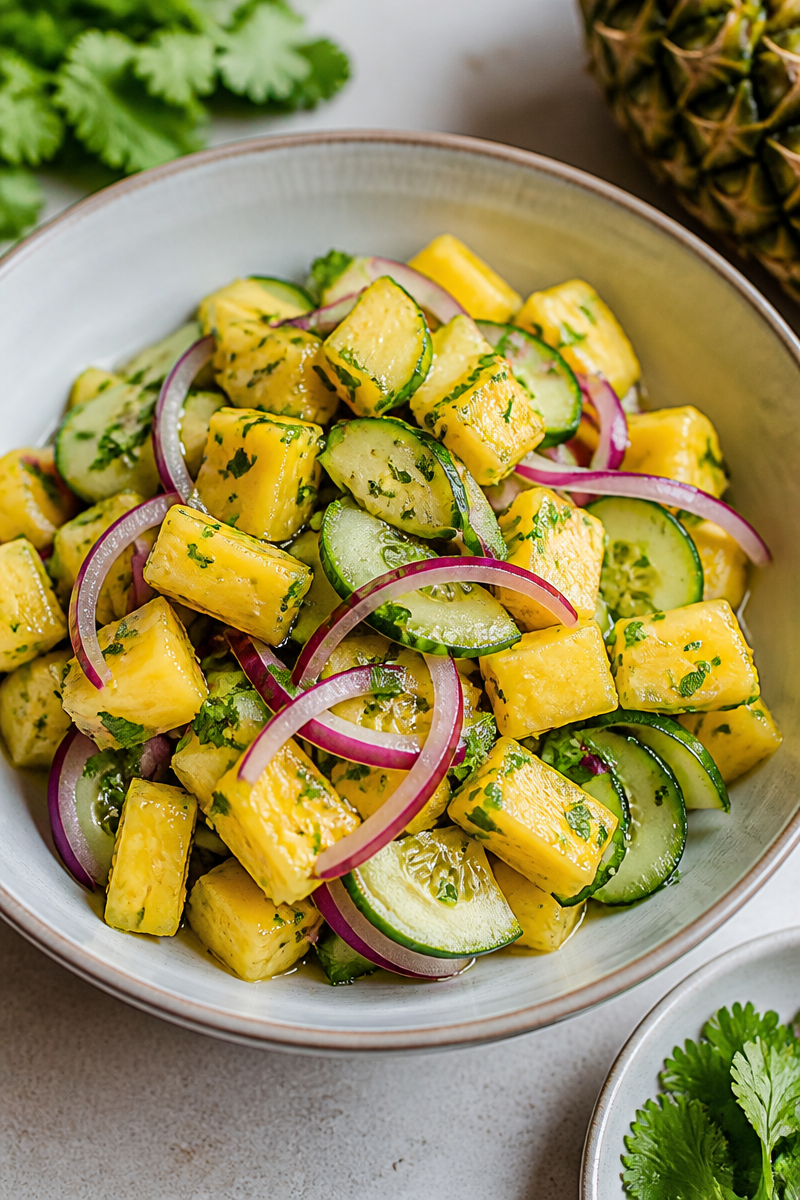 Pineapple Cucumber Salad