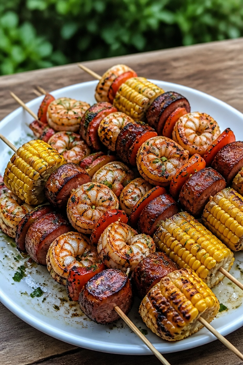 Grilled Seafood Skewers