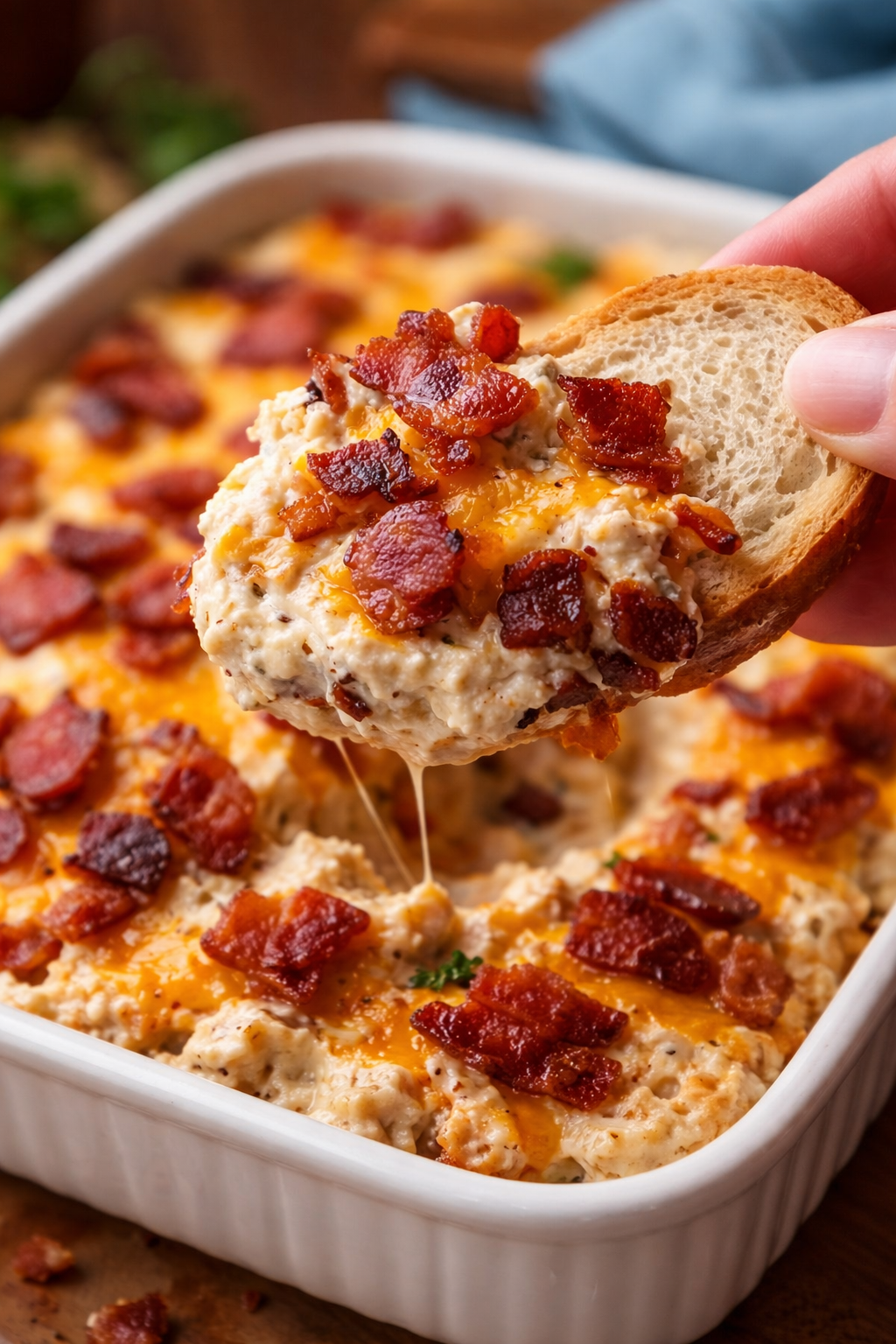 Caramelized Onion Dip with Bacon