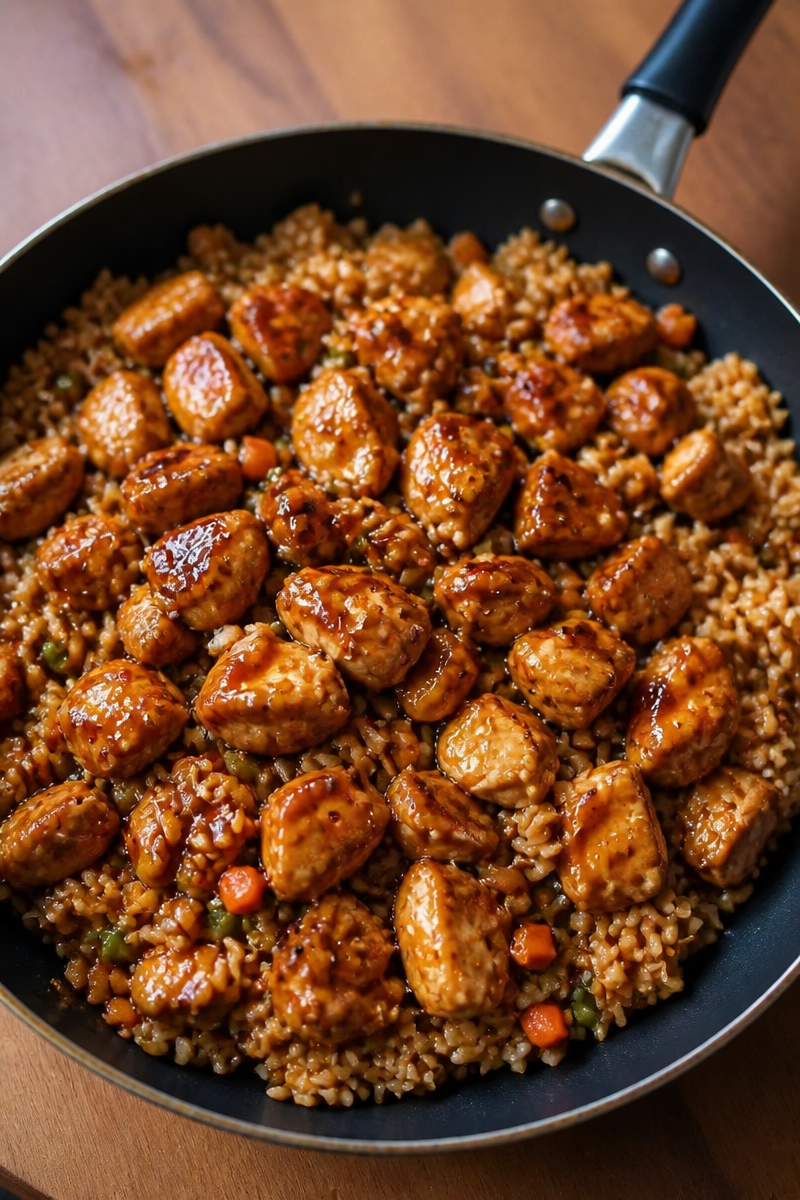 One-Pan Bold Honey BBQ Chicken Rice