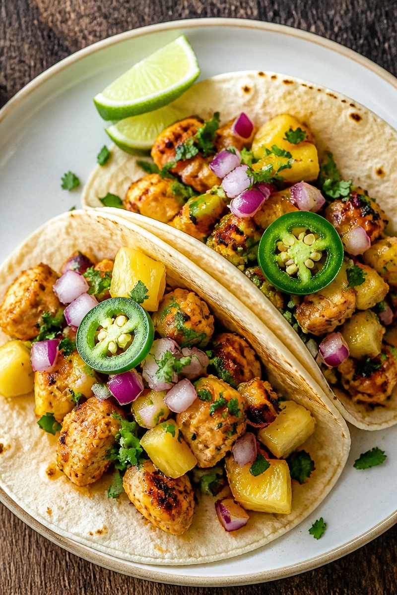 Pineapple Chicken Tacos
