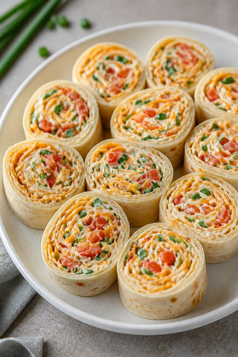 Vegetable Tortilla Roll Ups