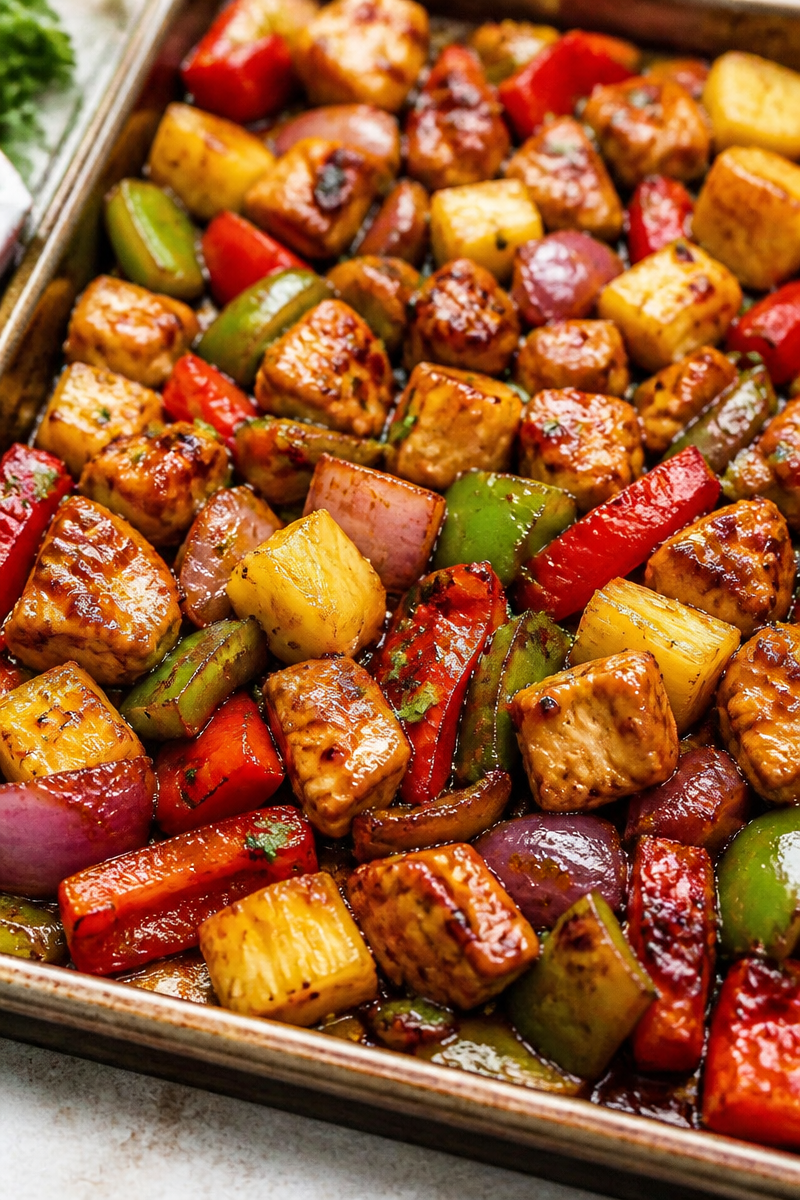 Hawaiian Chicken Sheet Pan