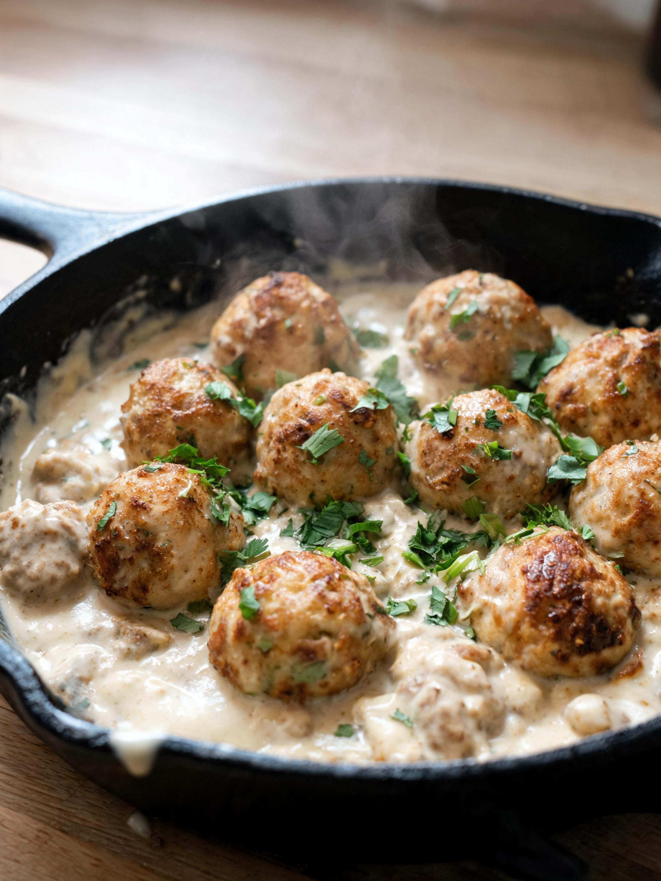 Creamy Chicken Meatballs