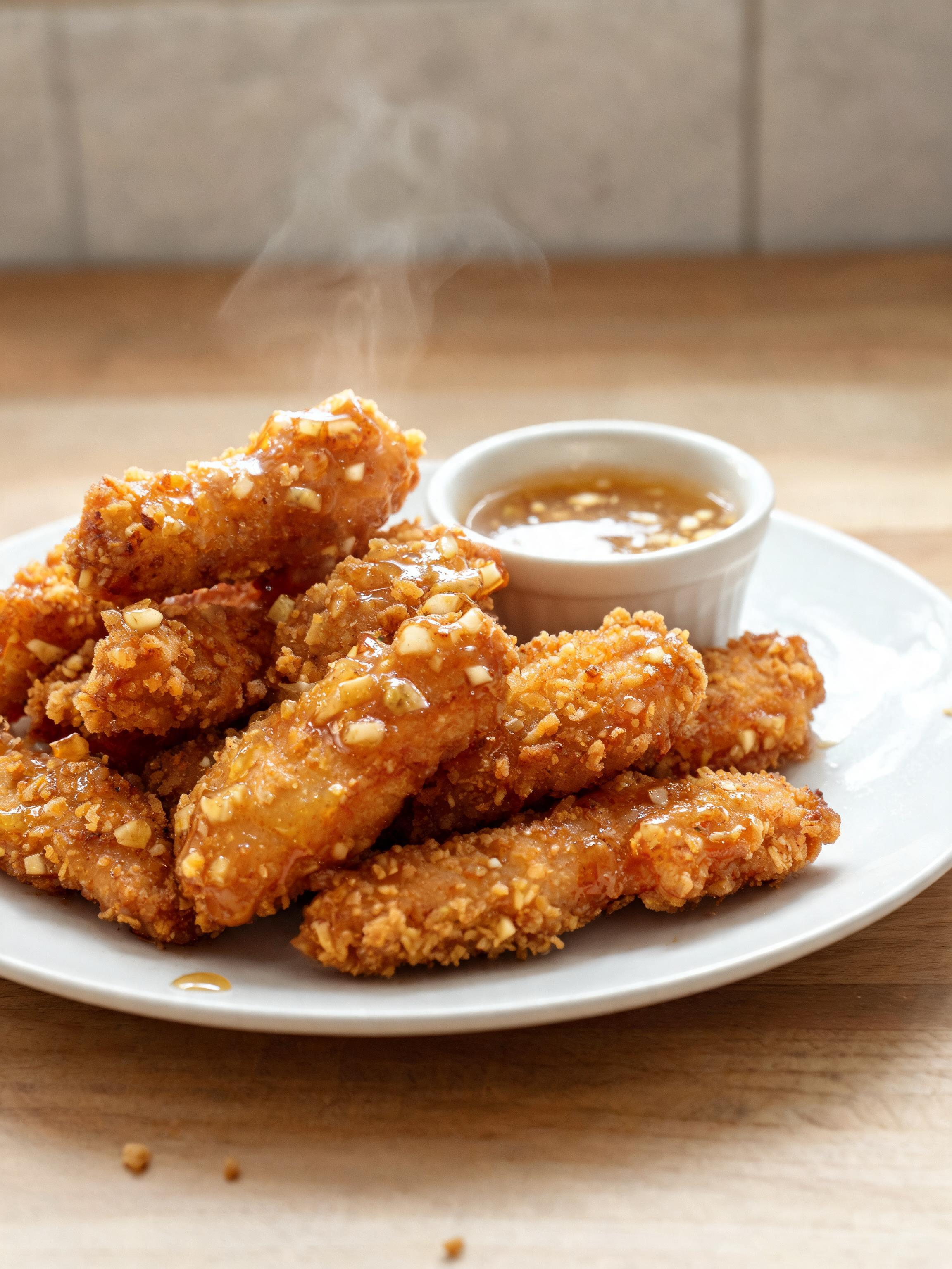 Crispy Air Fryer Honey Butter Garlic Tenders