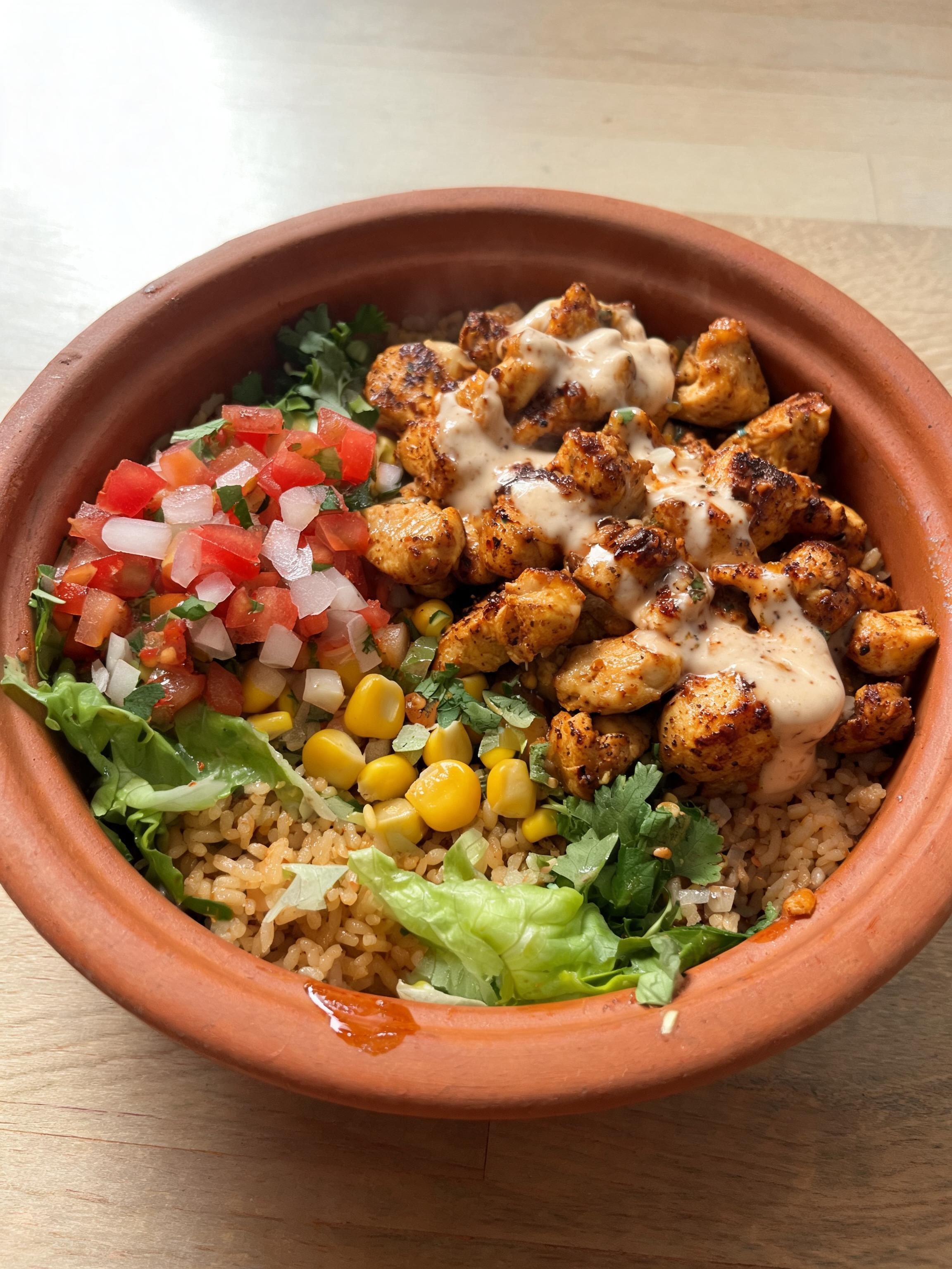Spicy Pico De Gallo Chicken Bowl