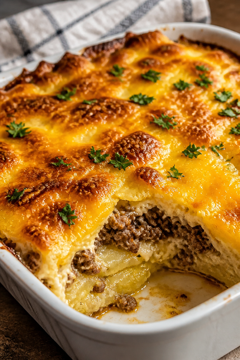 Savory Breakfast Sausage and Cheese Casserole