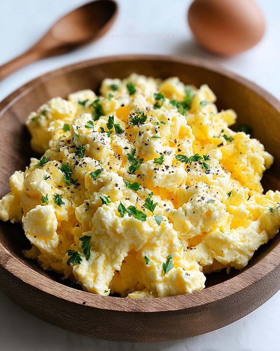 Homemade Cottage Cheese Scrambled Eggs