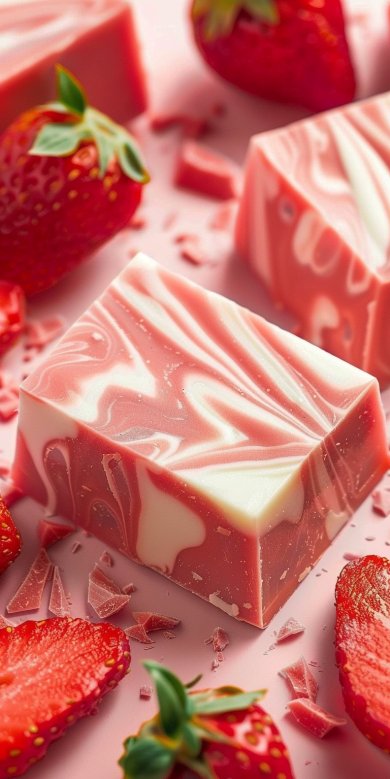 Fudge Fraise Chocolat Blanc