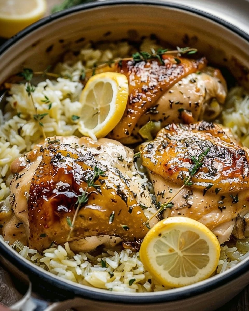 Slow Cooker Lemon Herb Chicken and Rice 2 Slow Cooker Lemon Herb Chicken and Rice