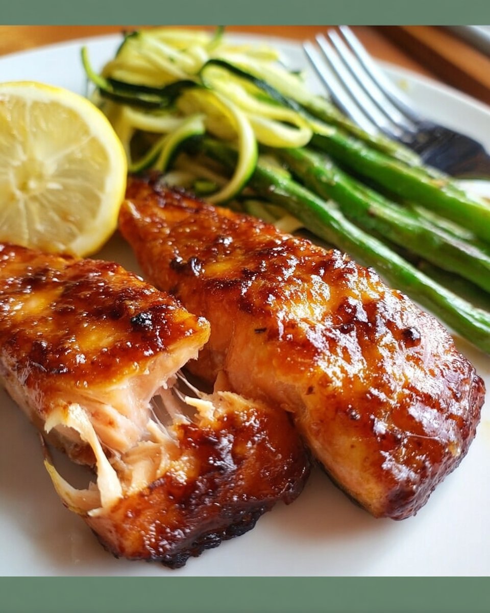 Easy Air Fryer Honey Mustard Salmon