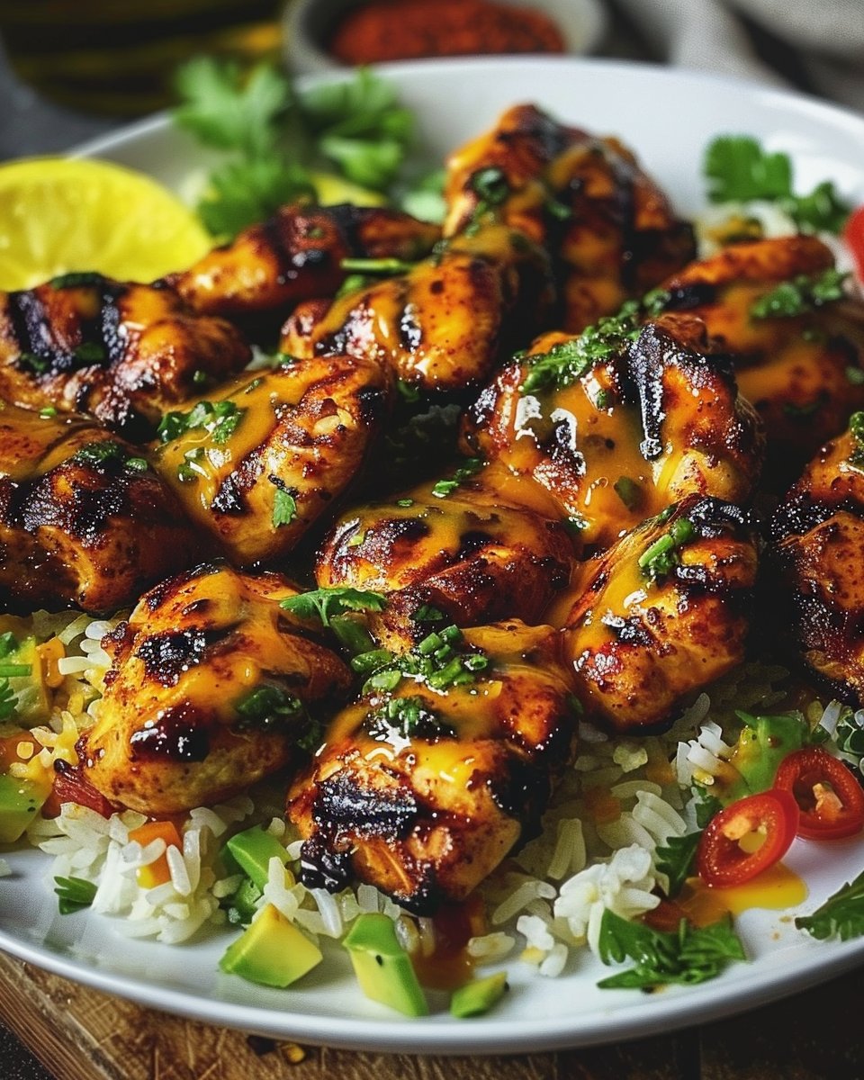 Grilled Chicken with Maple Sriracha Glaze