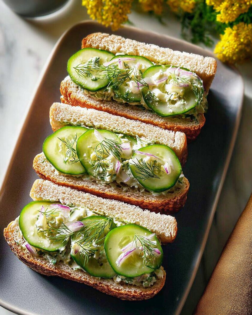 Flavorful Cucumber Salad Sandwiches