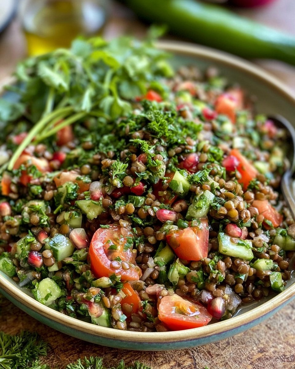 Lentil Tabbouleh Salad Recipe