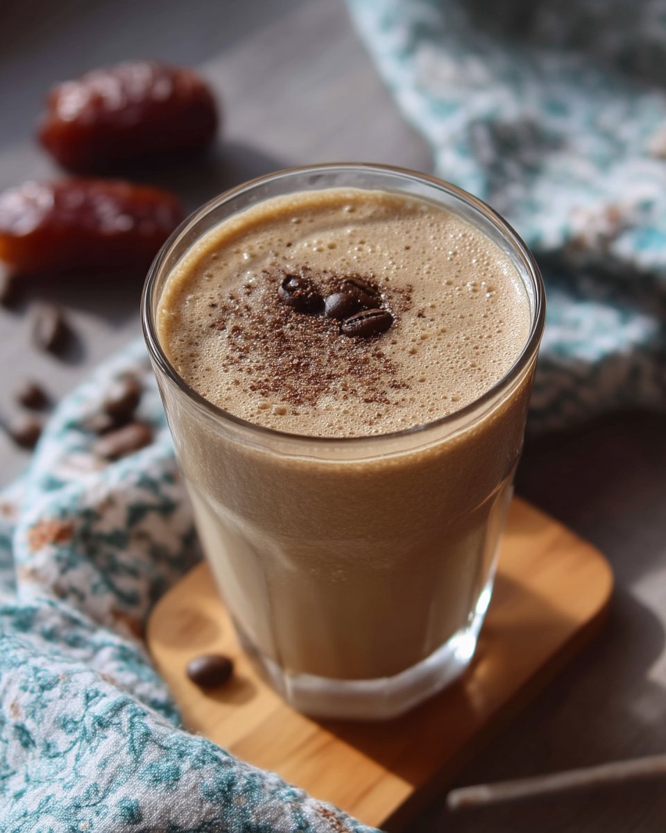 Smoothie au café et aux dattes