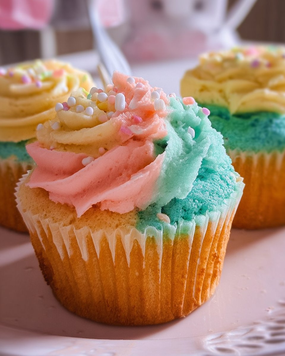 Pastel Spring Cupcakes