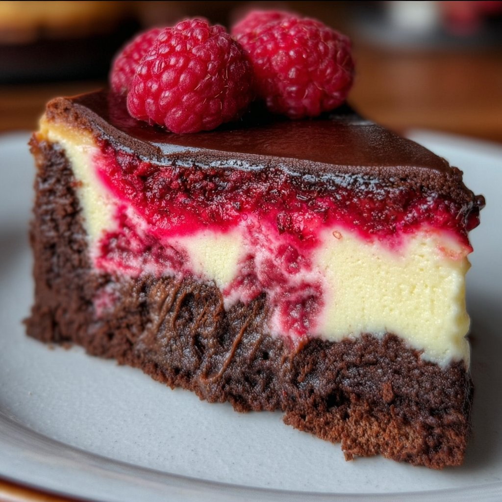 Himbeer-Brownie-Käsekuchen