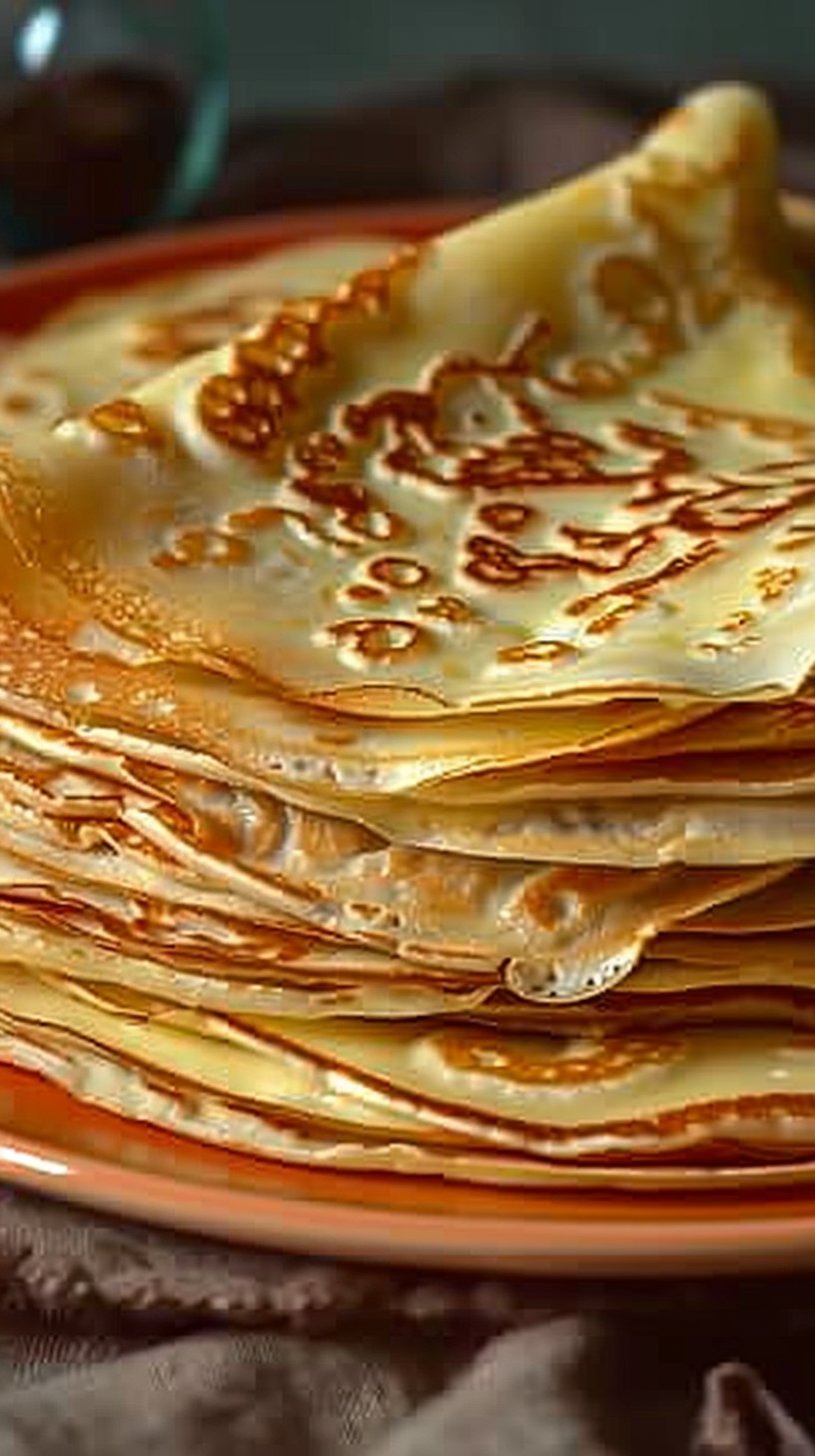 Crêpes à la vanille et au rhum