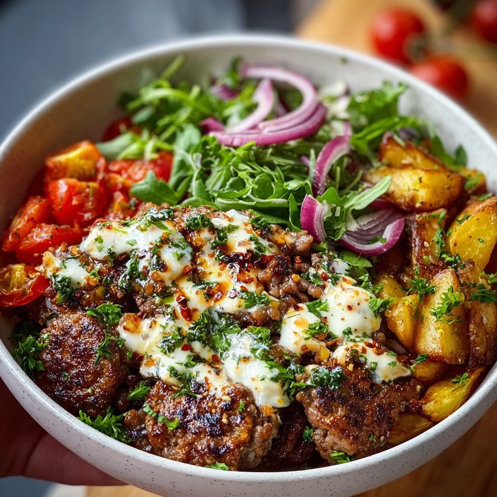 Mediterranean Burger Bowl
