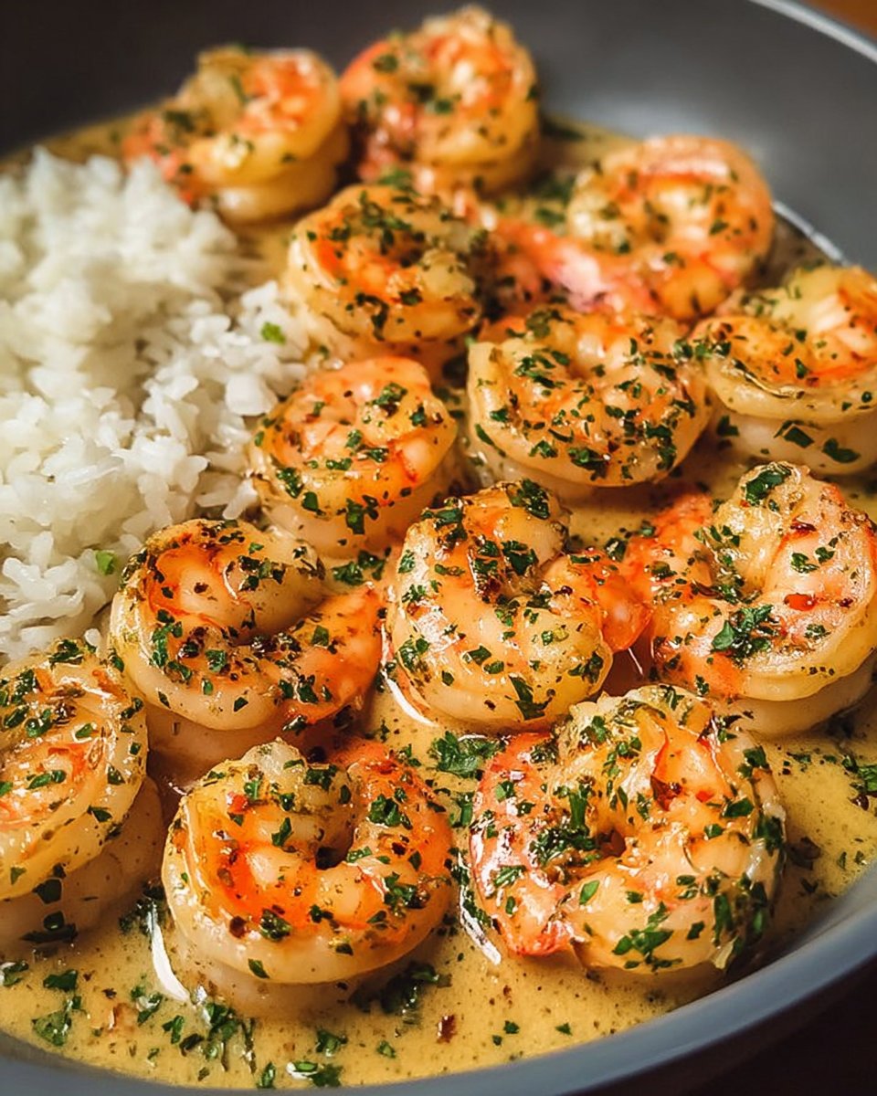 Easy Creamy Garlic Shrimp