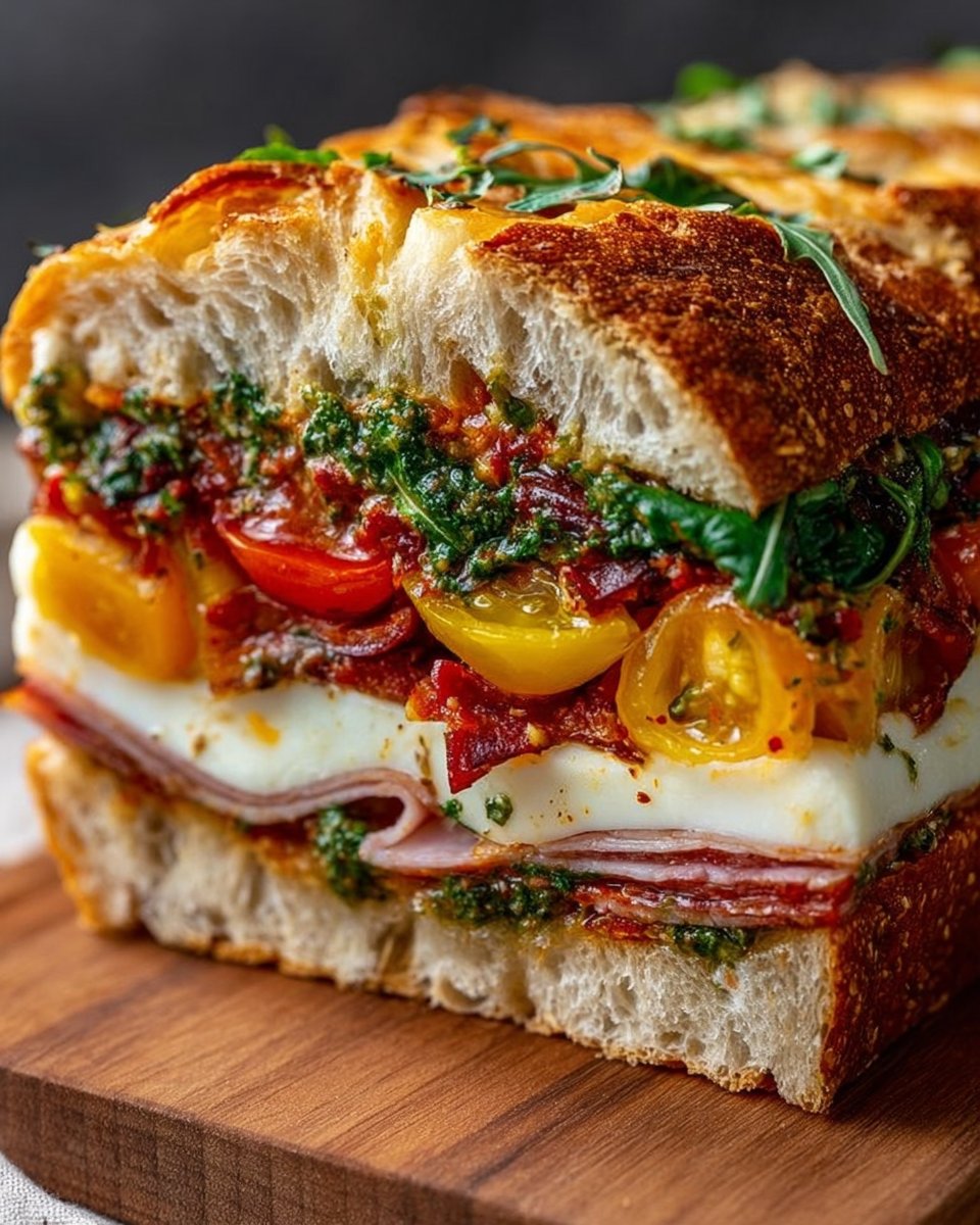 Ultimate Pressed Italian Picnic Sandwich Loaf